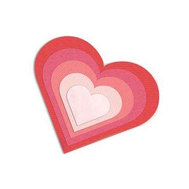 Troquel Delgado Corazones Sizzix 6 Piezas | 657561