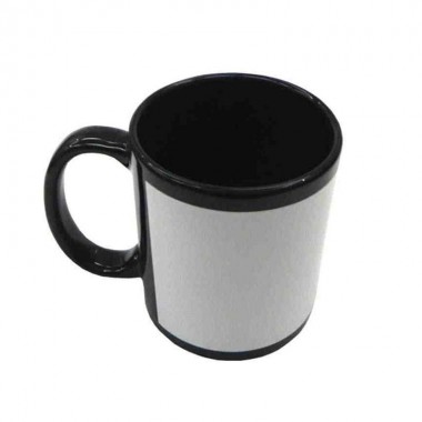 Taza de color Negro con Recuadro Fotoluminiscente Sublimarts