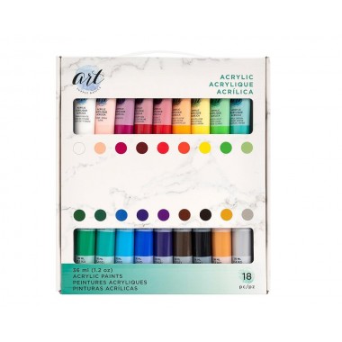 Set de pintura acrílica de 36 ml (18 piezas) | 356047