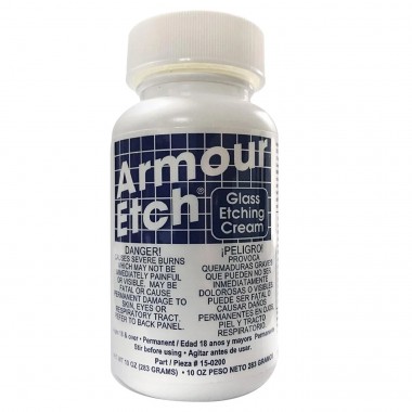 Botella de Pasta para Esmerilar Cristal Armour Etch 10 oz