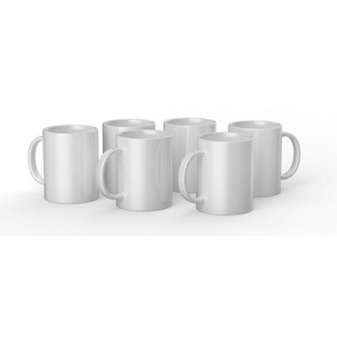 Tazas de cerámica blancas Cricut de 15 oz / 425 ml (6 pz) | 2008944