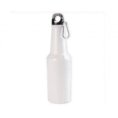 Botella blanca de aluminio tipo cerveza 400ml SublimArts