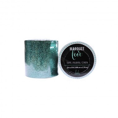 Tape decorativo Verde Azulado Glitter