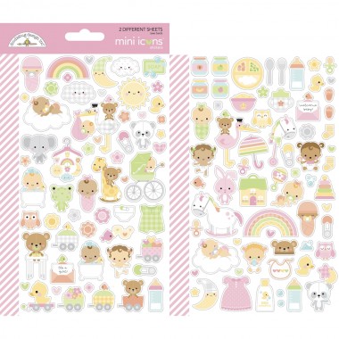 Calcomanías decorativas Mini Icons Stickers Bundle of Joy Doodlebug | 6788