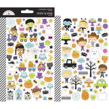 Calcomanías decorativas Mini Icons Stickers Ghost Town Doodlebug | 7048