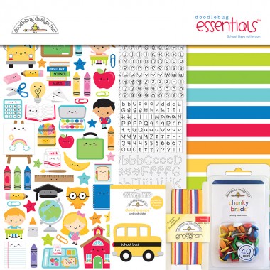 Kit de Esenciales para Scrapbook School Days Doodlebug | 6425