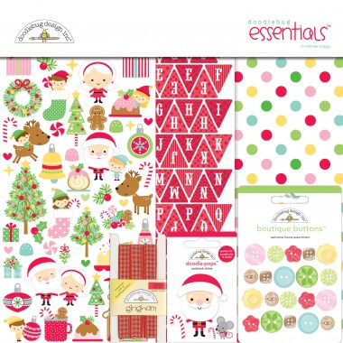 Kit de Esenciales para Scrapbook Christmas Magic Doodlebug | 6543