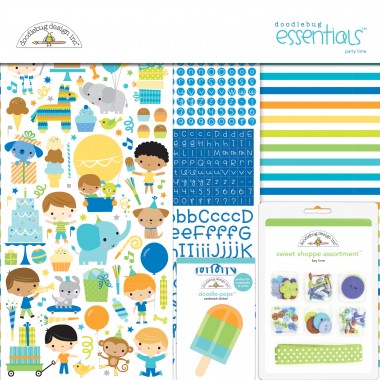 Kit de Esenciales para Scrapbook Party Time Doodlebug | 6697