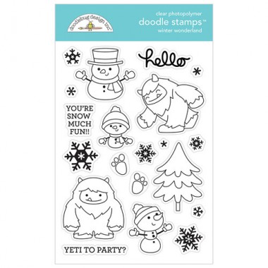 Sellos de Goma Prediseñados Winter Wonderland Doodlebug Doodle Stamps | 6481