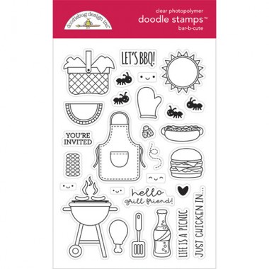 Sellos de Goma Prediseñados Bar-B-Cute Doodlebug Doodle Stamps | 6888