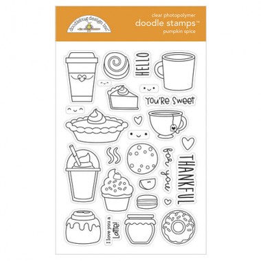 Sellos de Goma Prediseñados Pumpkin Spice Doodlebug Doodle Stamps | 6970