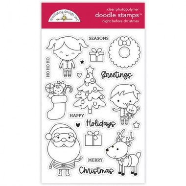 Sellos de Goma Prediseñados Night Before Christmas Doodlebug Doodle Stamps | 6978