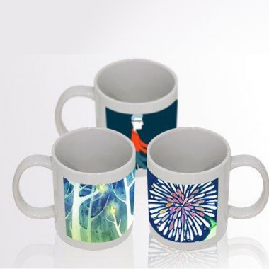 Taza Blanca con Recuadro Fotoluminiscente 11oz Sublimarts