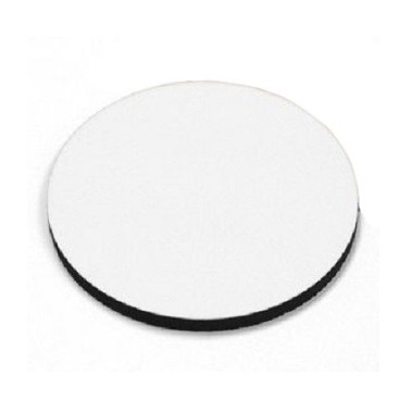 Portataza Circular Blanco con Base de Corcho Sublimarts