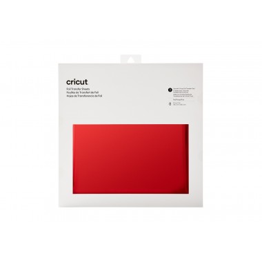 Foil Cricut Rojo 12x12 pulg (8 pz) | 2008709