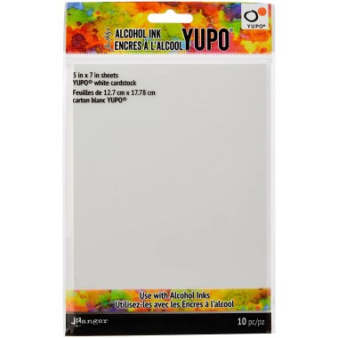 Papel Yupo para alcohol ink 5x7 pulg 10pzas | TAC49715