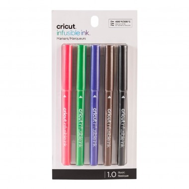 Set de 5 bolígrafos colores básicos de tinta infusible Cricut Básico 1.0 | 2006256