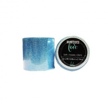 Tape decorativo Azul Glitter