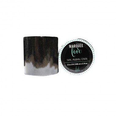 Tape decorativo Negro Glitter