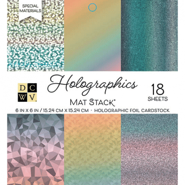 Cartulina Foil Holográficos 6x6 pulg 18pz | PS-006-00123