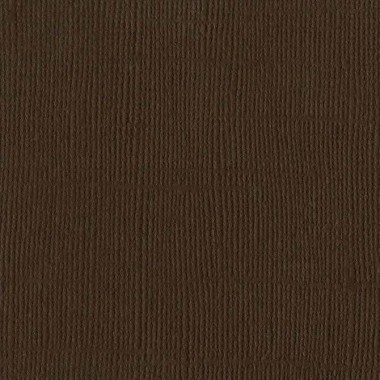 Cartulina Bazzill Mono Text Café 12x12 Pulg | 301837