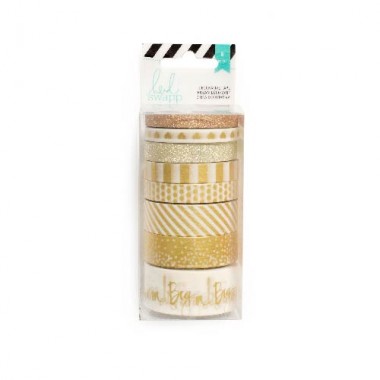 CINTA WASHI HS EMB PINK GOLD 312262