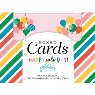 Caja De Juego De Tarjetas Pebbles Happy Cake Day 736788