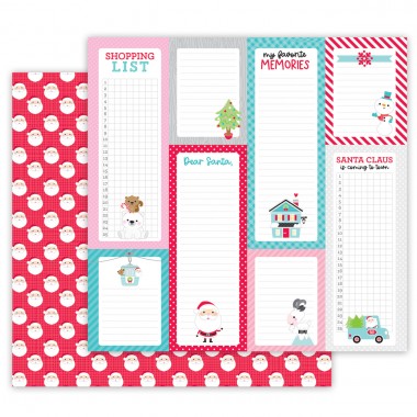 Cartulina Doble Vista Sweet Santa Doodlebug | 7527