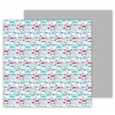 Cartulina Doble Vista Snow Happy Doodlebug | 7537