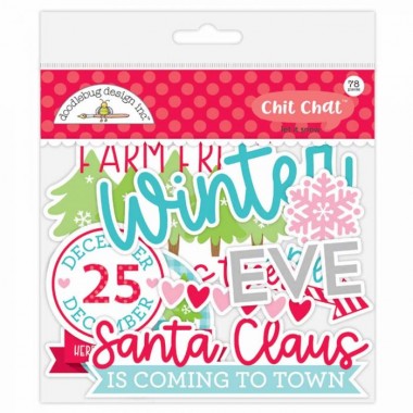 Calcomanías Let It Snow Chit Chat Doodlebug | 7521