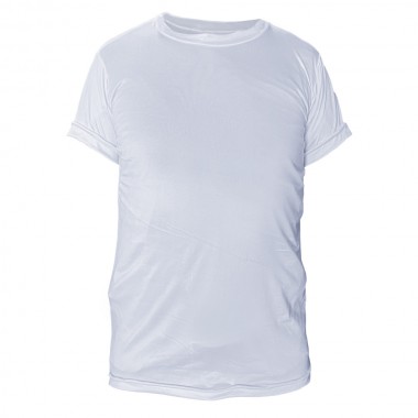 Playera Unisex Tela Brush para Sublimar Blanco