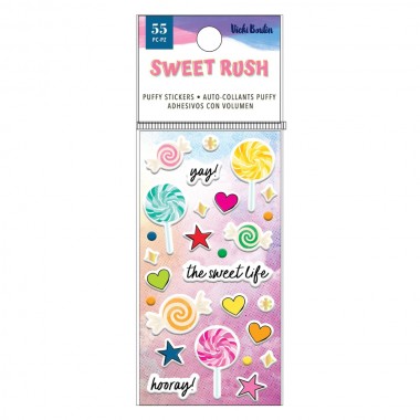 Mini Puffy Stickers Vicki Boutin Sweet Rush 55pz | 34003906