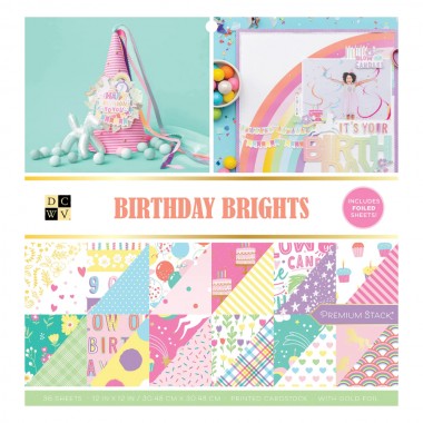 Bloc Scrapbook Birthday Brights 36 Pzs | 34011953