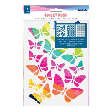 Paquete Plantilla Sweet Rush Stencil Revuelo 3pz | 34013607