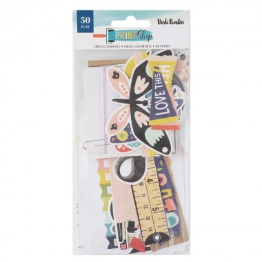 Adornos Para Scrapbook Journaling 50pz | 34013853