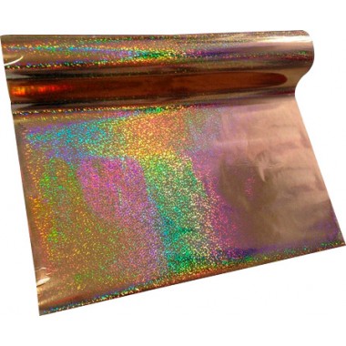 Papel Foil Holográfico Sparkle Cobre 30 cm x 7.50 mts