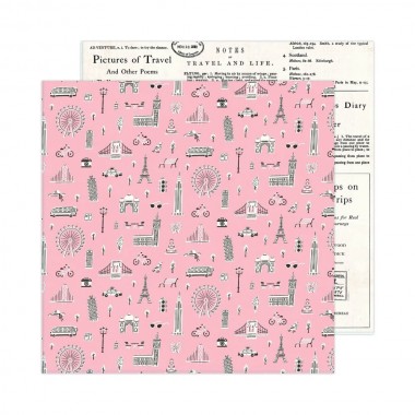 Papel Doble Cara Adventure 12x12" Maggie Holmes Round Trip | 34013649