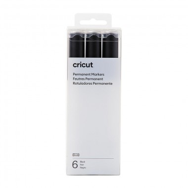 Marcadores Perm Cricut 2.5mm Negro 6pz Para Cricut Venture | 2008877