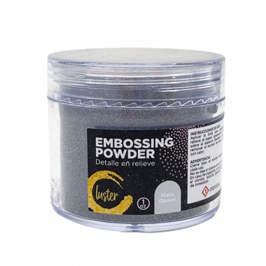 Polvo para Embossing Luster Color Plata Opaco 1 OZ | 868010