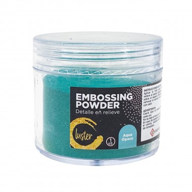 Polvo para Embossing Luster Color Aqua Opaco 1 OZ | 868017