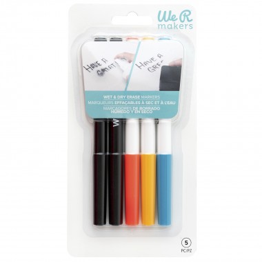 SET MARCADORES LAVABLES WET & DRY ERASE 5PZ WE R 60000608