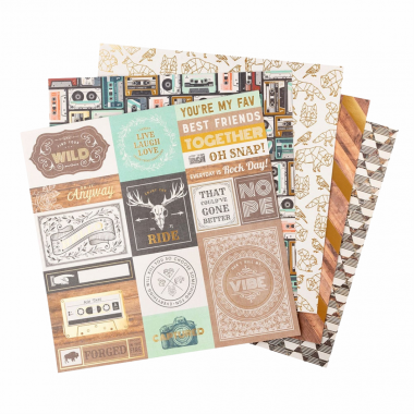 Papel Scrapbook Cedar House