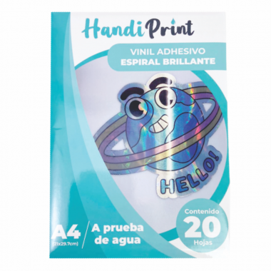 VINIL ADH ESTRELLAS BRILLANTES INKJET A4*20 HANDI PRINT