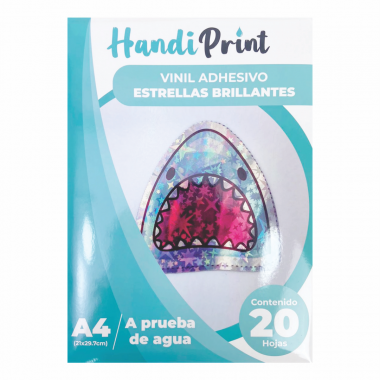 VINIL ADH ESTRELLAS BILLANTE INKJET A4*20 HANDI PRINT