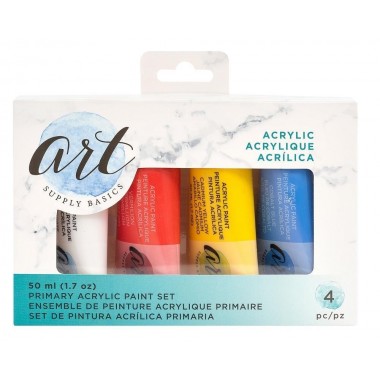 Set de Pintura Acrílica Primaria de 50ml (4 piezas) | 356049